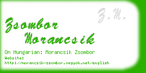 zsombor morancsik business card